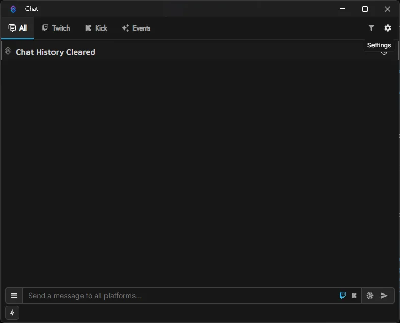 Step 1 — Open Chat Settings