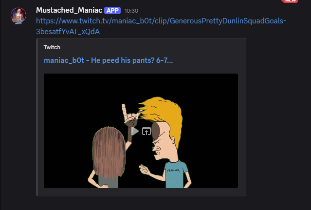 Example 2 for Twitch Clip Creator Action in Streamer.bot
